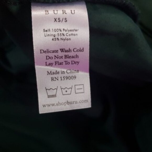 Buru‎ Teagan Deep Green Velvet Convertible Mini to Maxi Dress - SZ XS/S - NWOT - Picture 12 of 14